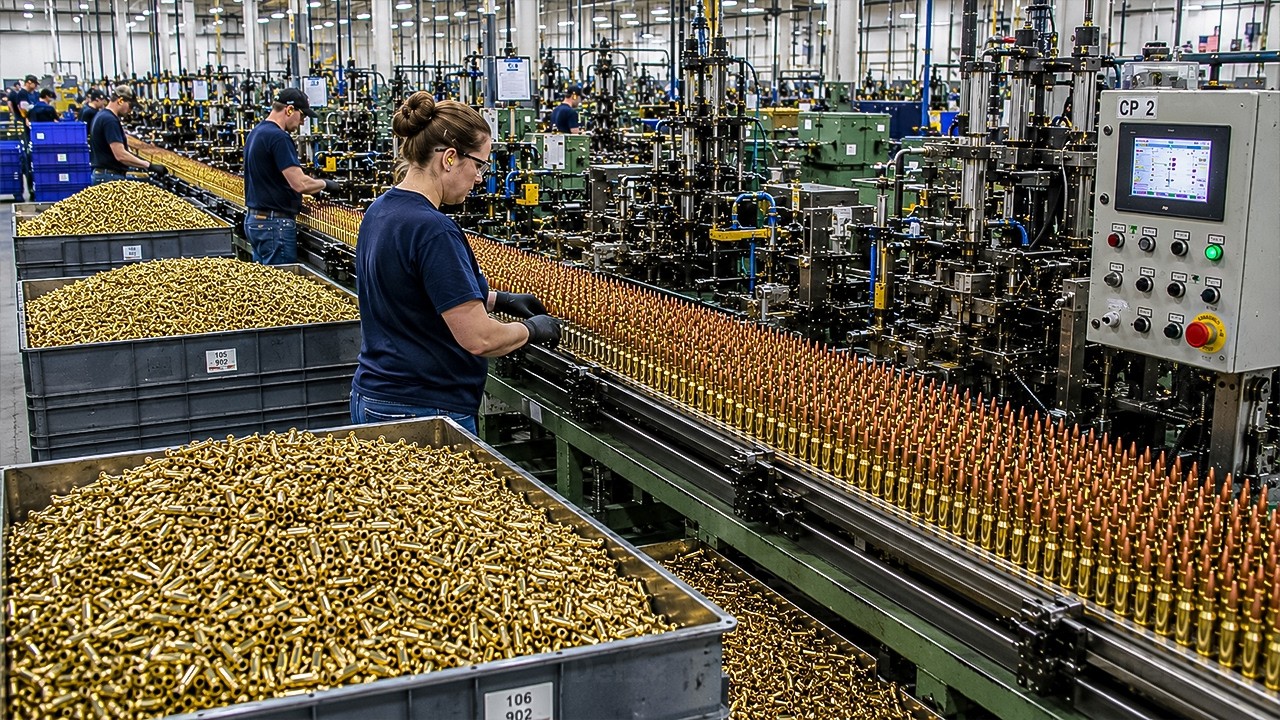 Inside the Factory Producing Millions of Rounds of Ammunition Every Day