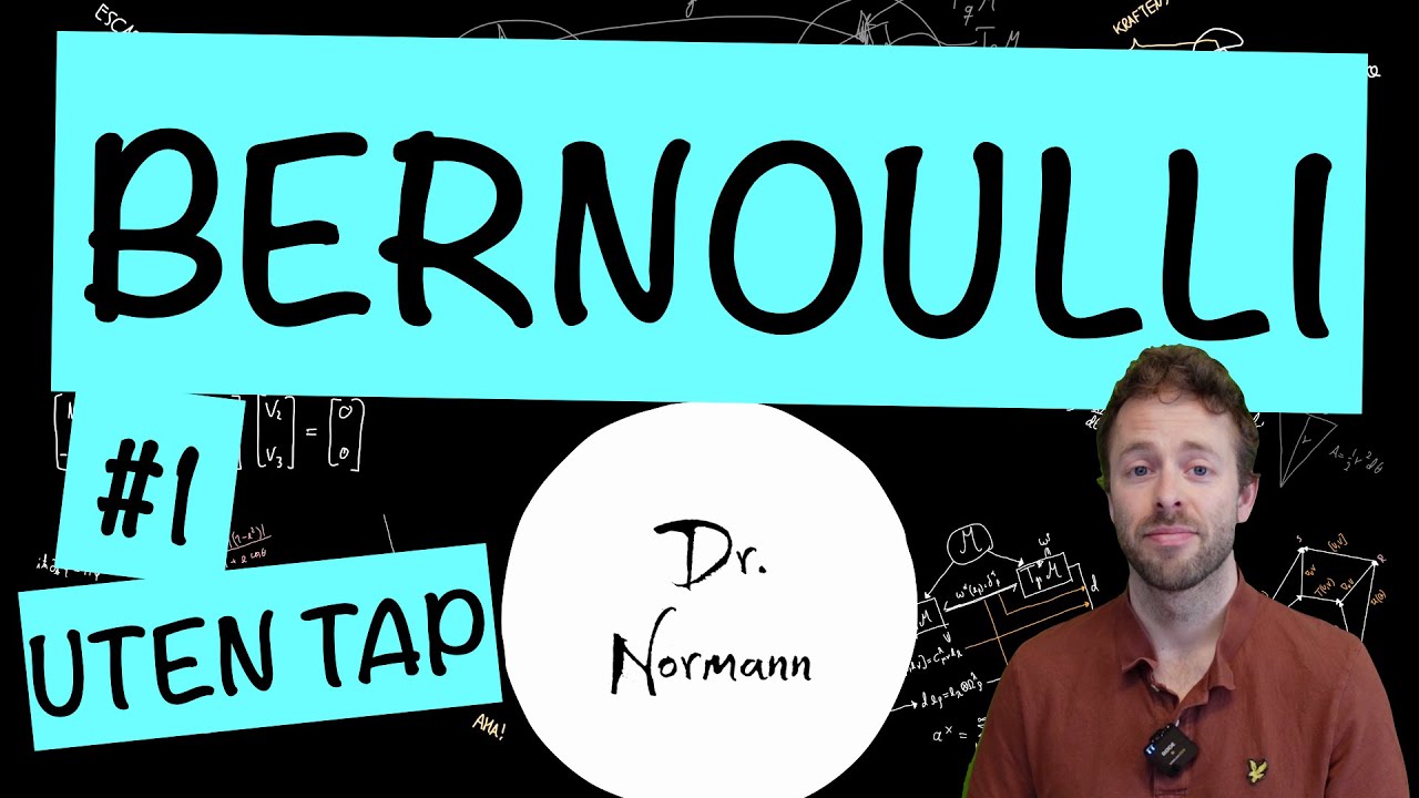 E8 — Bernoulli uten friksjon | Fluidmekanikk (Ingeniørfysikk) | DrNormann