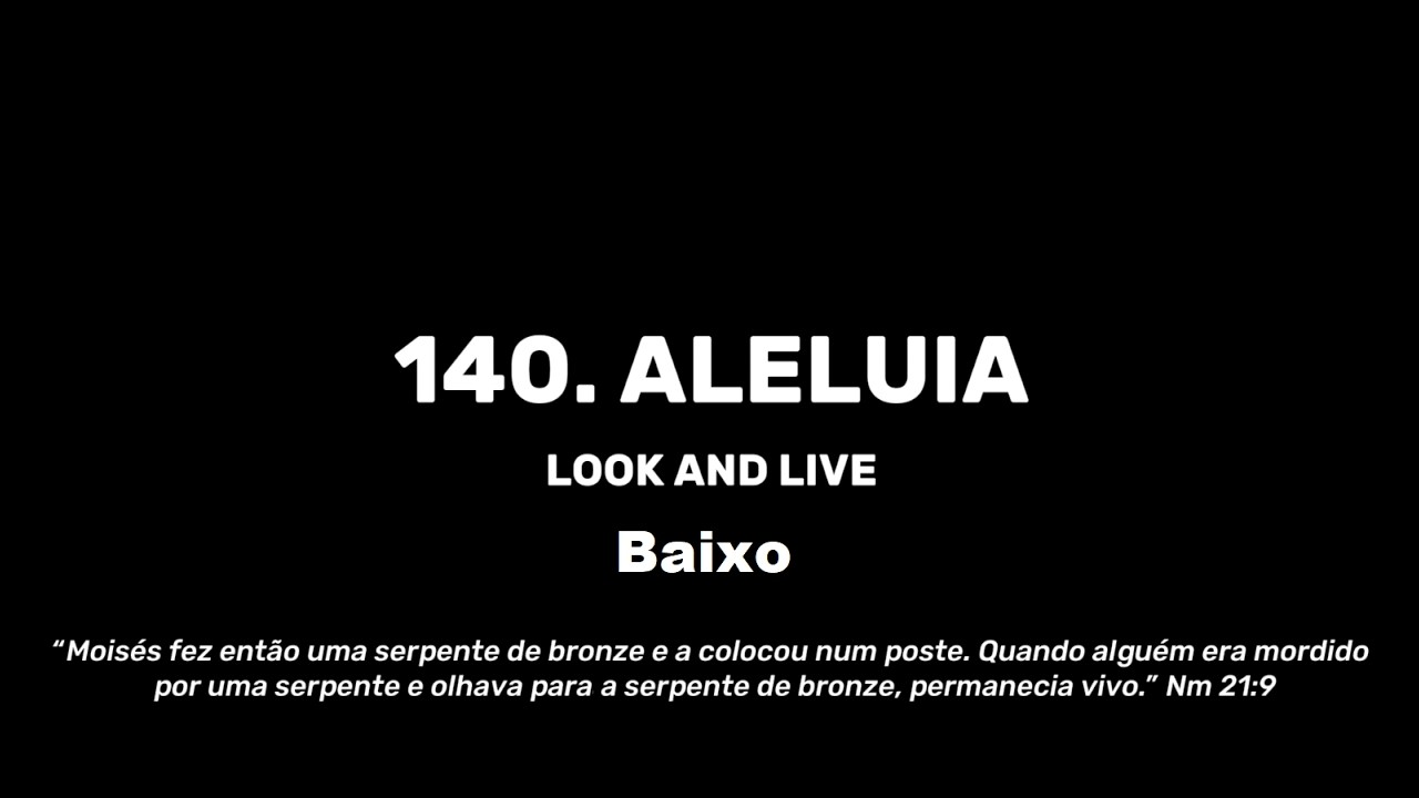 140. Aleluia - Baixo