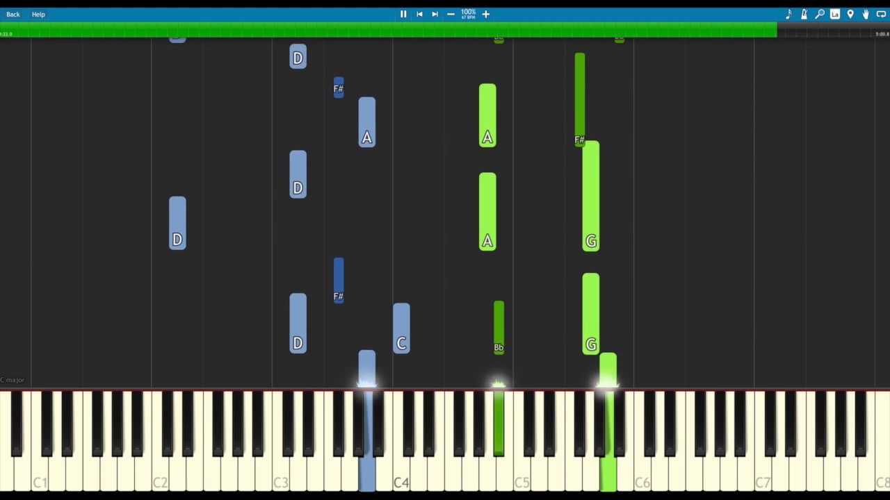 Vol De Mon Ame - [INTERMEDIATE] - Piano Tutorial (Synthesia)