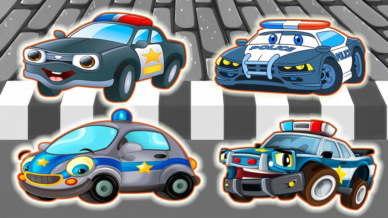 Complete the puzzle - Find the body of Police Cars | Police Vehicles