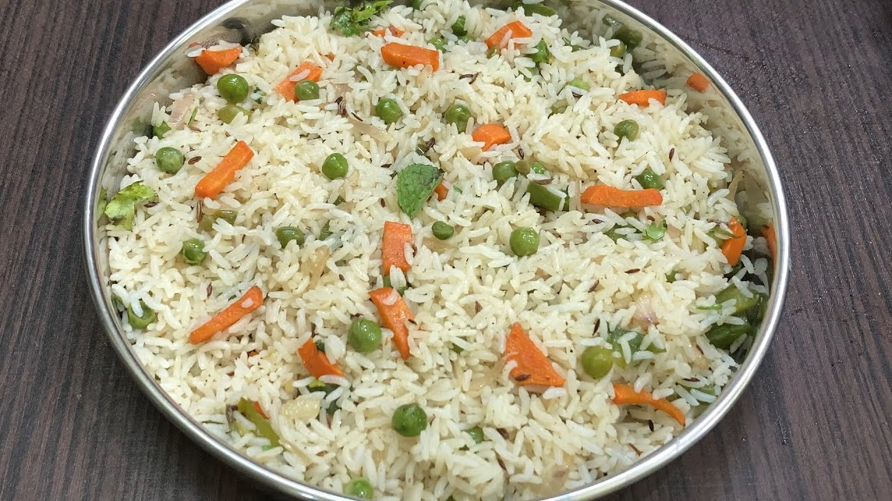 Simple & Tasty Veg Rice | White Veg Pulao | சுவையான காய் கறி சாதம் | Vegetable Rice Recipe In Tamil