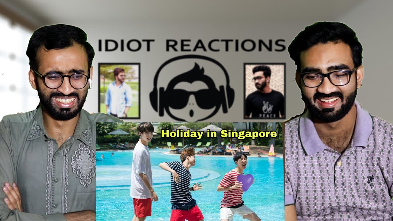 Pakistani Reaction on BTS Play water game in Singapore // Hindi dubbing