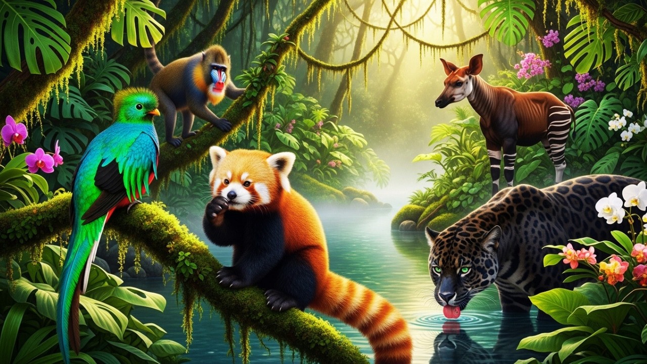 Relaxing Walk In Pure Nature: Wildlife & Natural Water Sounds