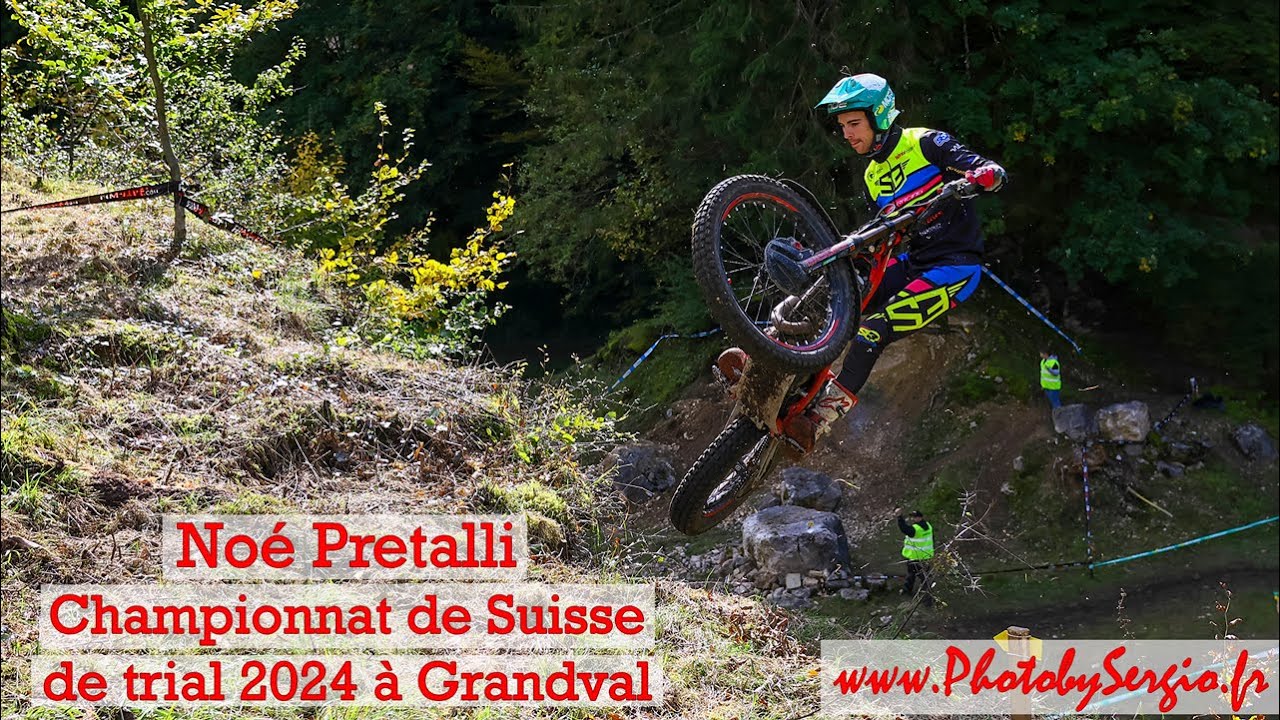 Noé Pretalli - Championnat de Suisse de trial 2024 à Grandval