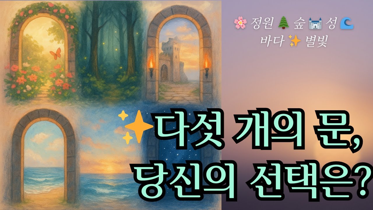 ✨ 다섯 개의 문 심리테스트 | 당신의 내면을 밝혀줄 선택은?