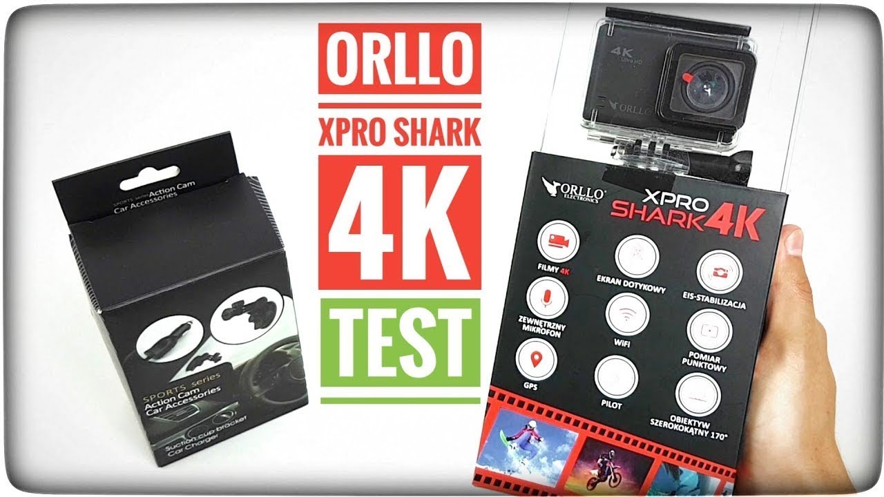 ORLLO XPRO SHARK 4K kamera sportowa RECENZJA TEST | ForumWiedzy