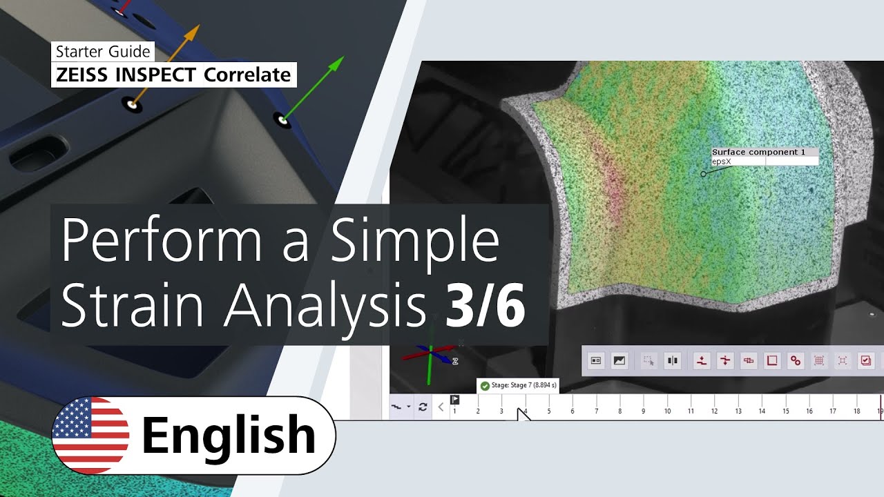 Perform a Simple Strain Analysis in ZEISS INSPECT Correlate (3/6)