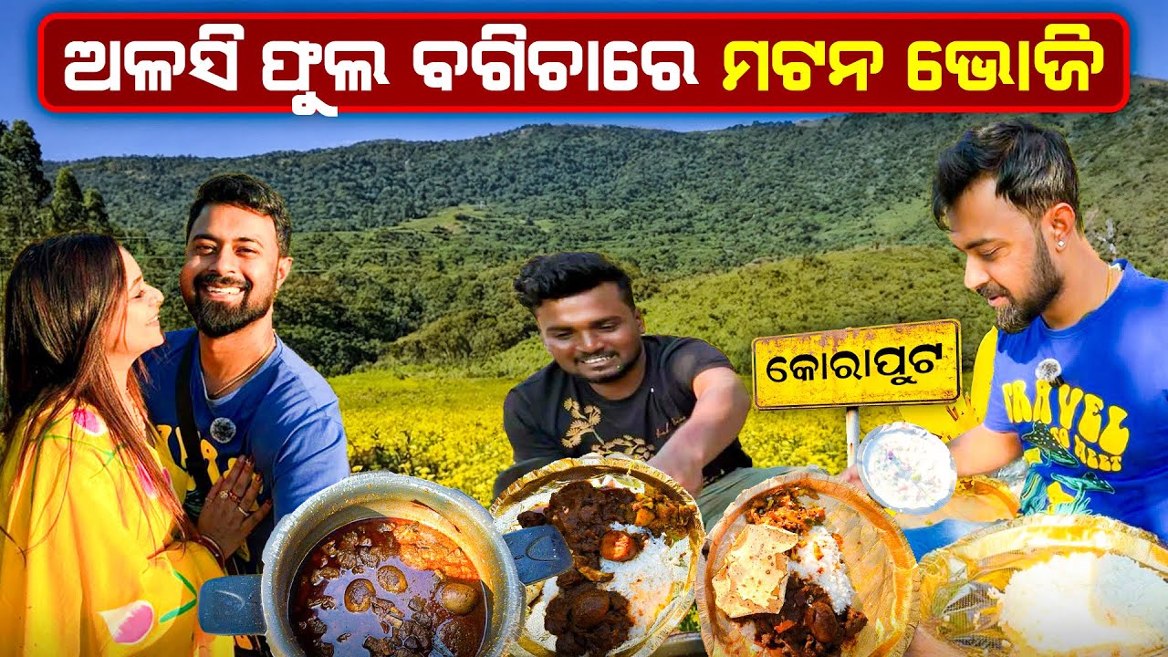 ଅଳସି ଫୁଲ ବଗିଚାରେ କରିଲୁ ମଟନ ଭୋଜି | Koraput Punjisil