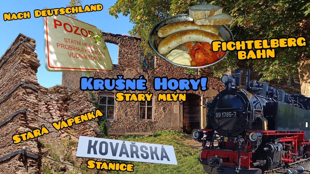 Krušné hory - zaniklá osada Königsmühle | stanice Kovářská | Fichtelbergbahn - Německo 
