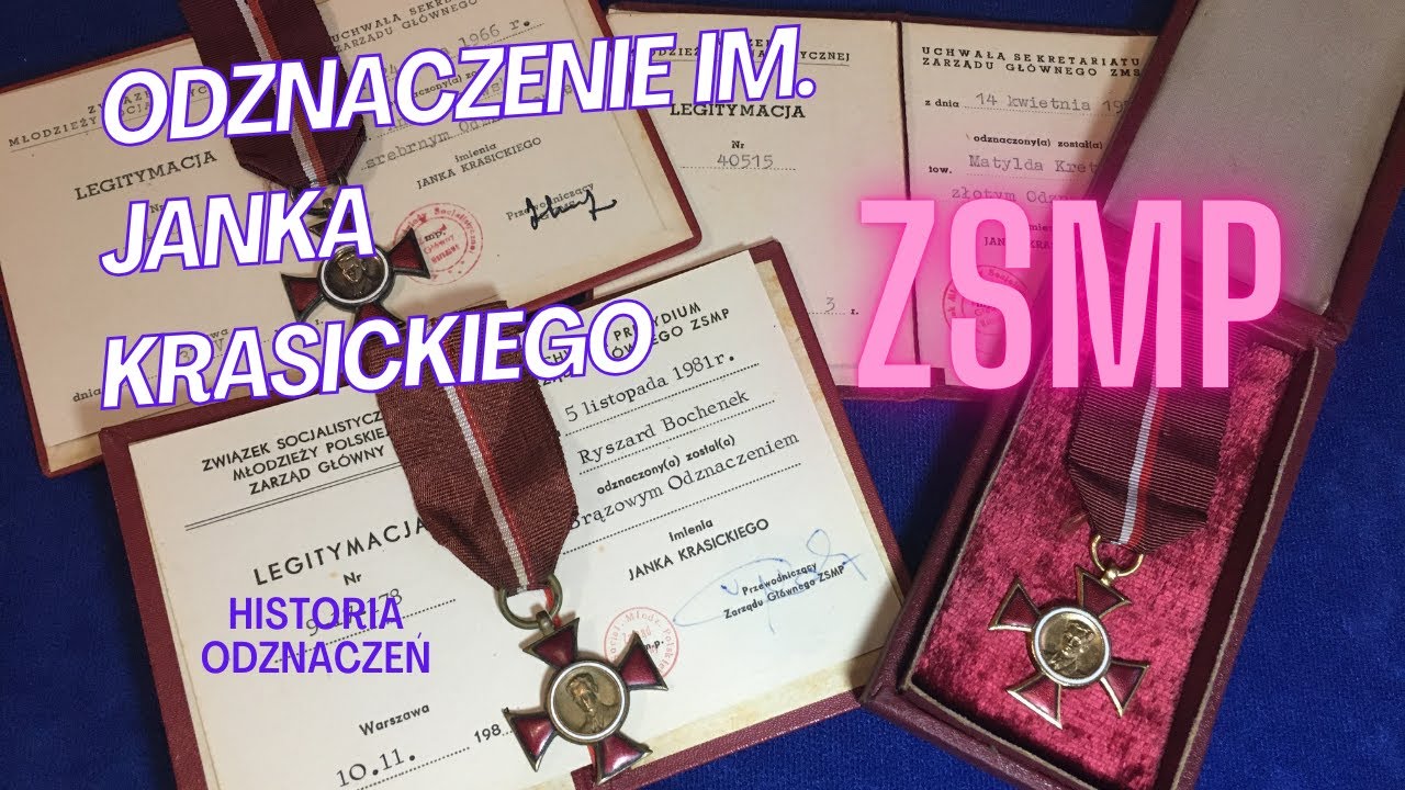 Odznaczenie imienia Janka Krasickiego. Idola walki młodego pokolenia o socjalizm