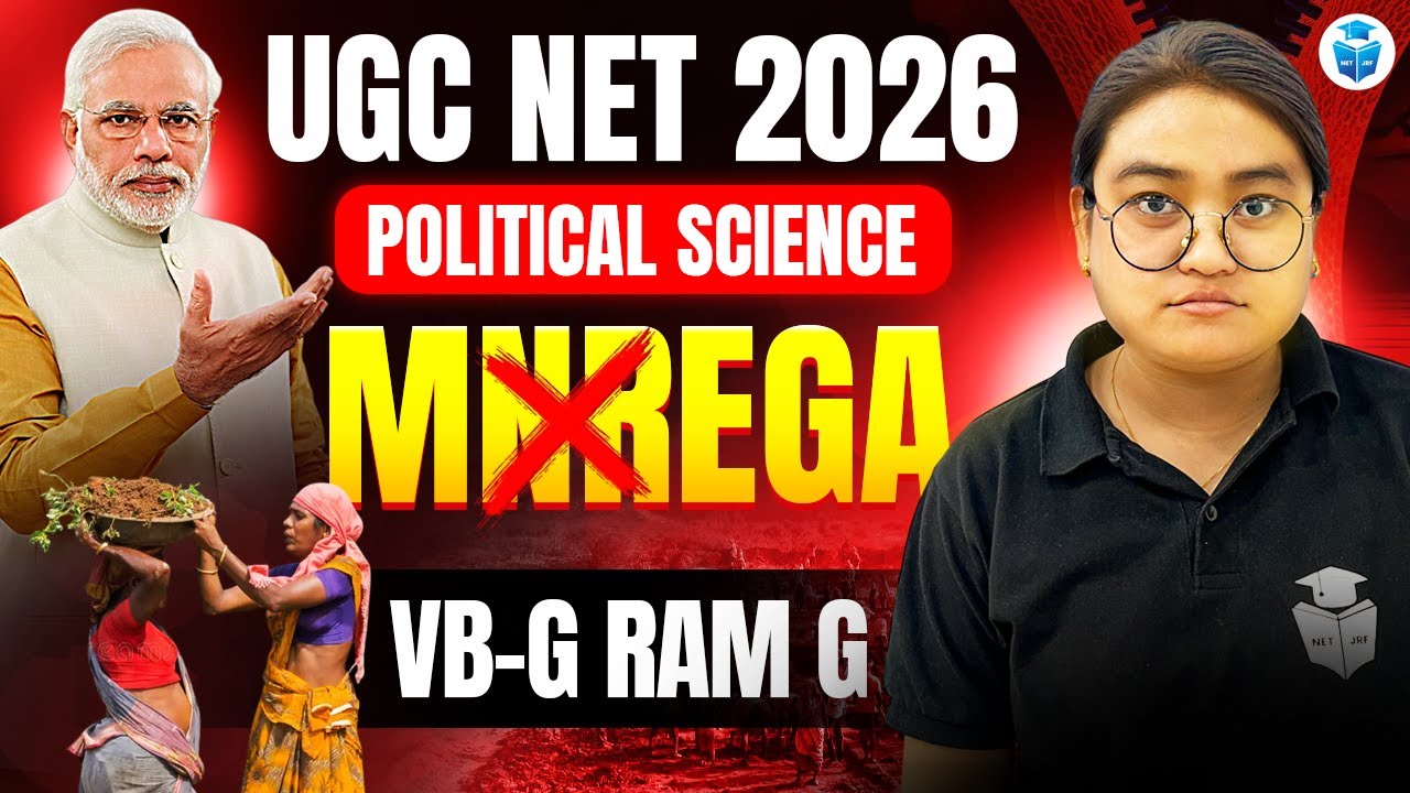 UGC NET Political Science 2026 | MNREGA Schemes Abolished | VB-G RAM G Explained | JRFAdda
