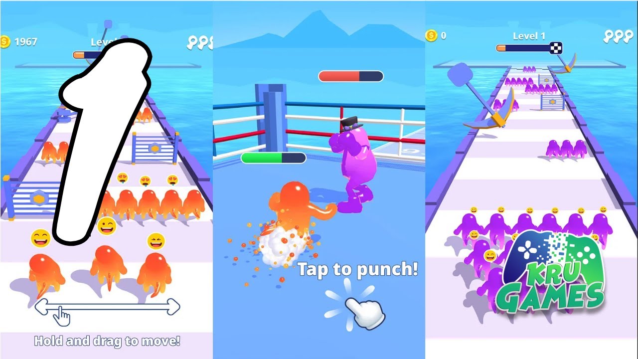 Jelly Runner 3D Gameplay Walkthrough #1 (Android, IOS)