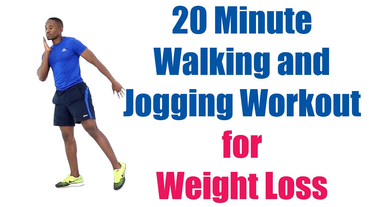 20 Minute Walking and Jogging Workout for Weight Loss/ Fat Blasting Cardio