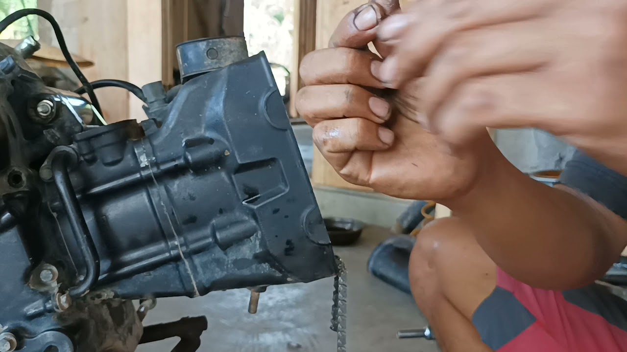 cara mengganti rantai kamprat/sentrik/keteng motor cb 250 FI tanpa bongkar mesin