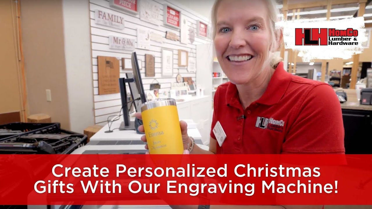 DIY Create Personalized Christmas Gifts With Our Engraving Machine | HomCo