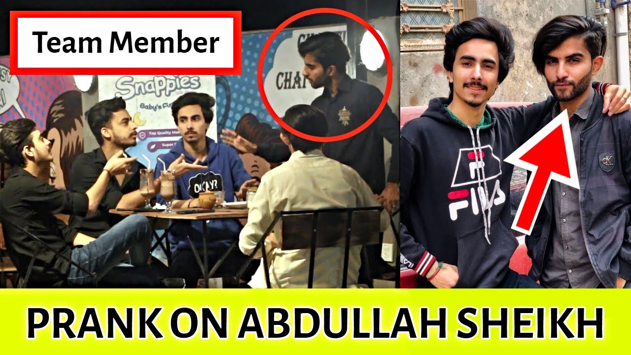 Prank on Team Member Abdullah Sheikh || PINDI VIBES