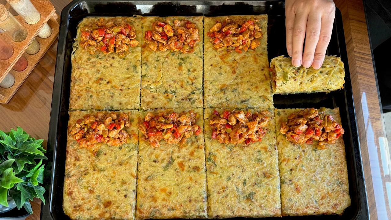EVDE PATATES ve TAVUK VARSA İFTARA BU ANA YEMEĞİ YAPIN❗️Tavuklu Patates Rulo Tarifi😍Çiçekintarifleri
