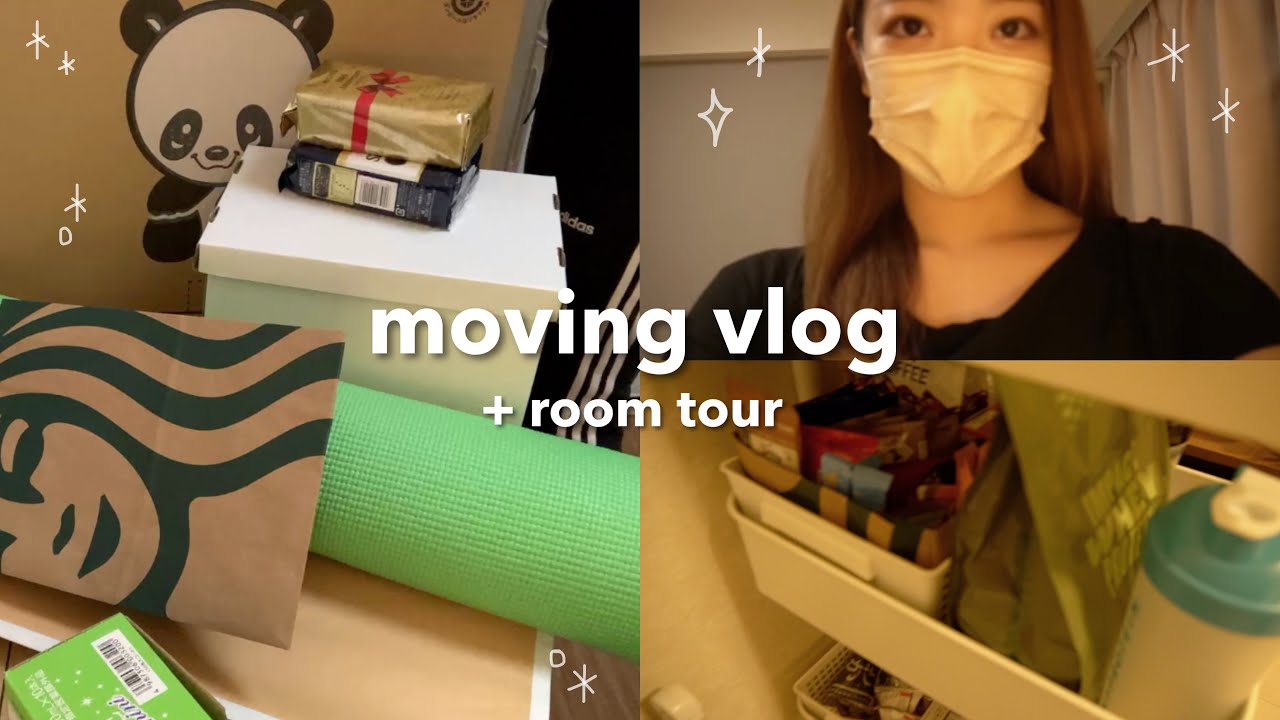 【大学生】引っ越し、研究室、試験が重なって辛かった時のvlog + 新居初公開！room tour🏠🤍