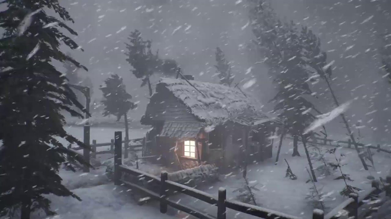 BRUTAL ALASKAN WINTER with EXTREME COLD & blizzard for sleeping | Midnight Glacial Tranquility 2026