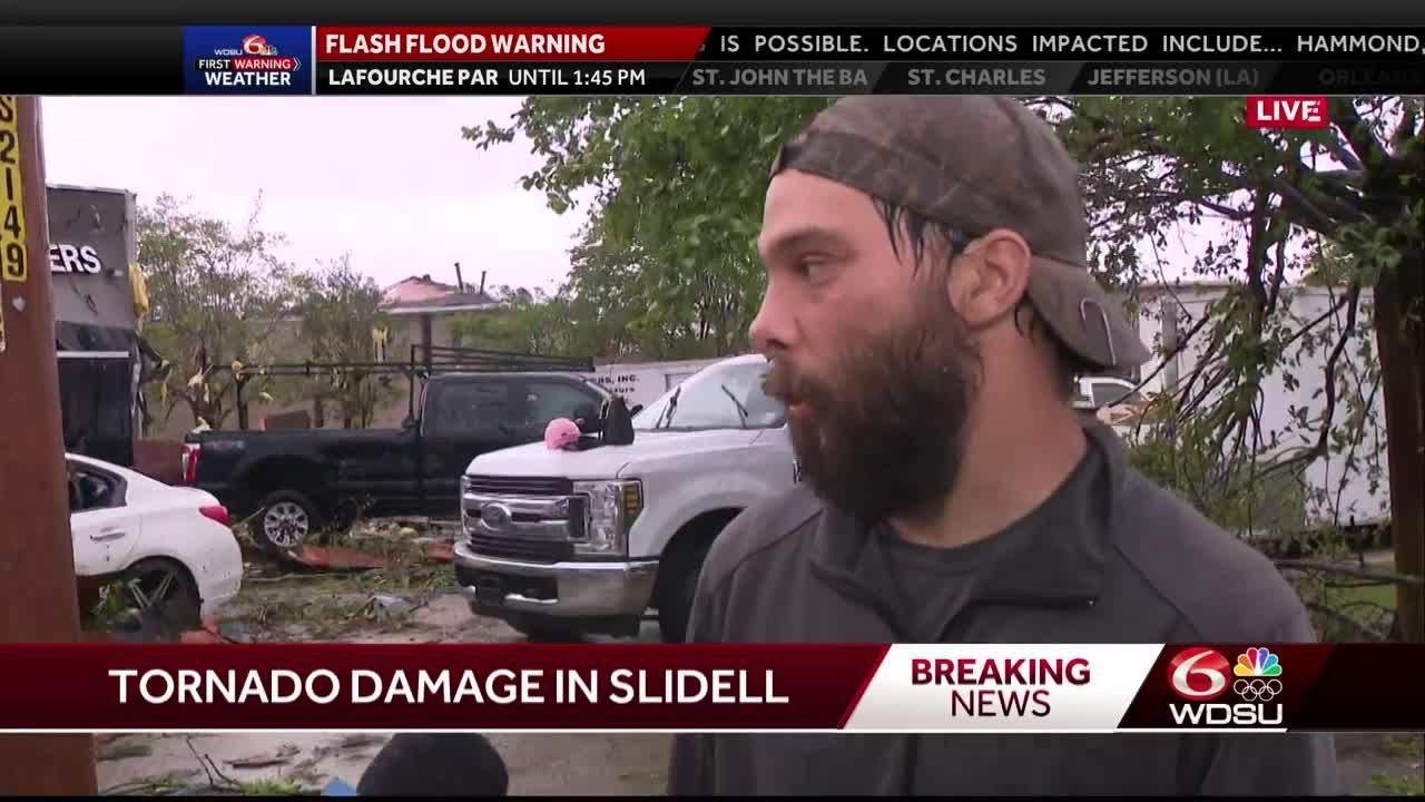 Slidell construction workers describe riding out tornado