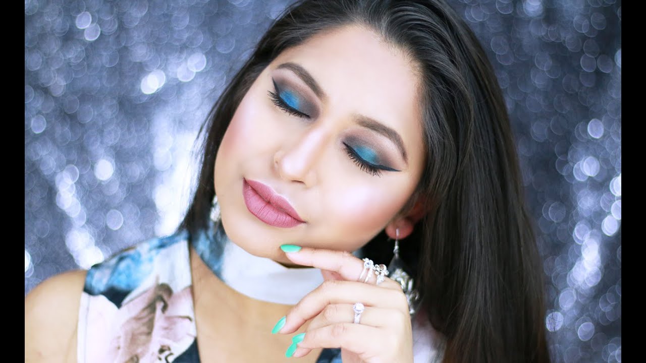 GRWM | Bold and Blue Makeup Tutorial | Eid Makeup Collab