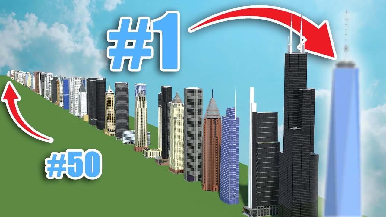 Я построил самое высокое здание в КАЖДОМ ШТАТЕ в Minecraft!