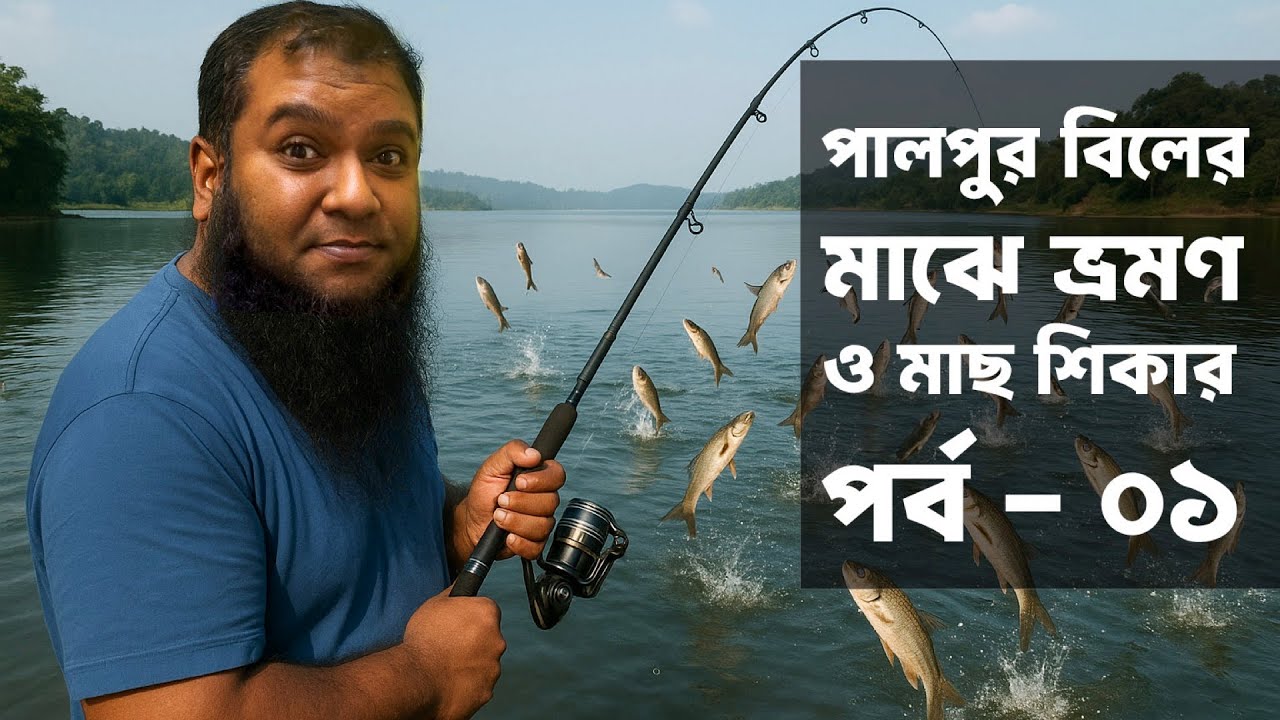 পালপুর বিলের মাঝে ভ্রমণ ও মাছ শিকার পর্ব - ০১ #primitivefishingbyakib
