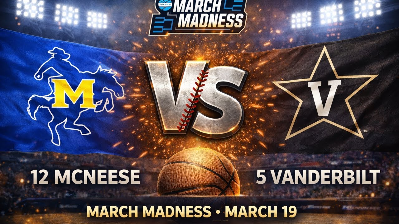 2026 MARCH MADNESS: 🏀Vanderbilt vs. McNeese LIVE | Radio-Style Play-by-Play #vanderbilt #mcneese