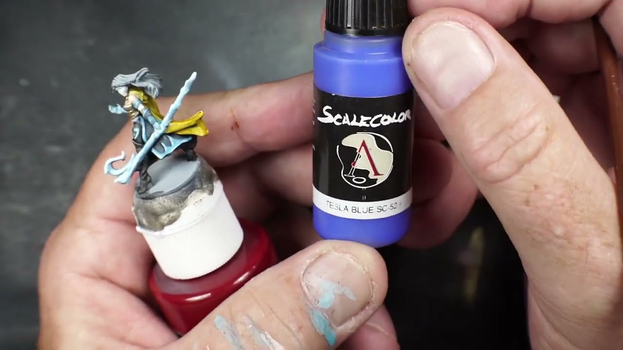Painting a Tiny Epic Dungeons models: Elf Sorceress