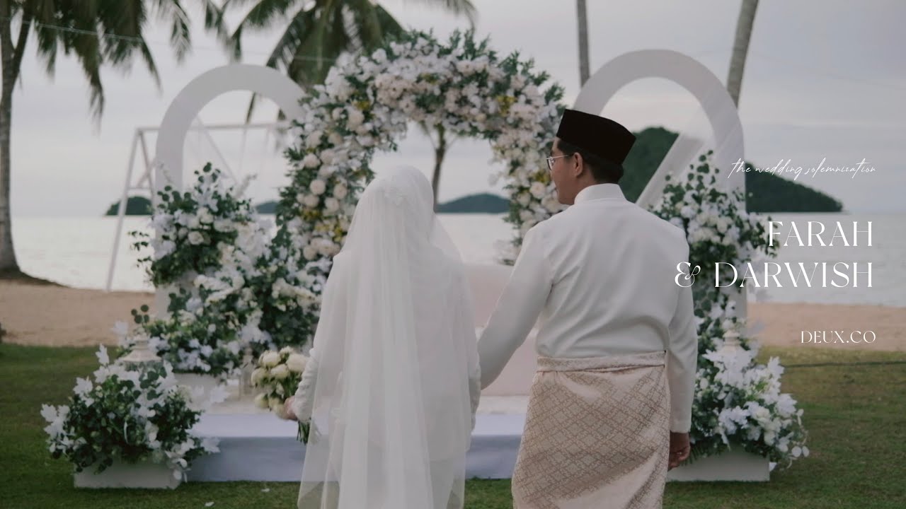 The Wedding Solemnization of Farah & Darwish | Langkah Syabas Beach Resort | 4K