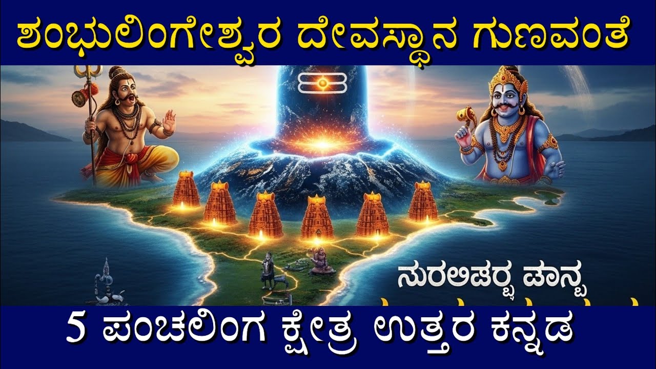Shambulingeshwar Temple Gunavante Five Panchalinga Kshetra Uttara Kannada | Gokarna Temple 