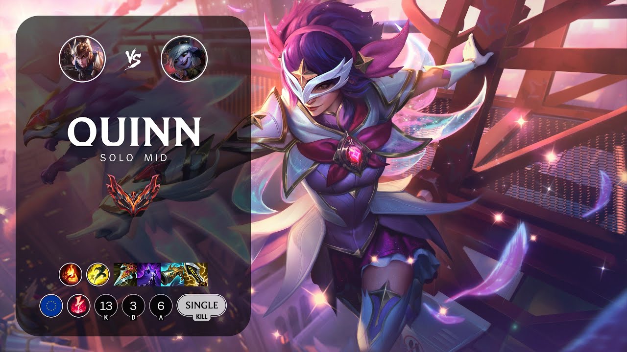 Quinn Mid vs Tristana - EUW Grandmaster Patch 13.4