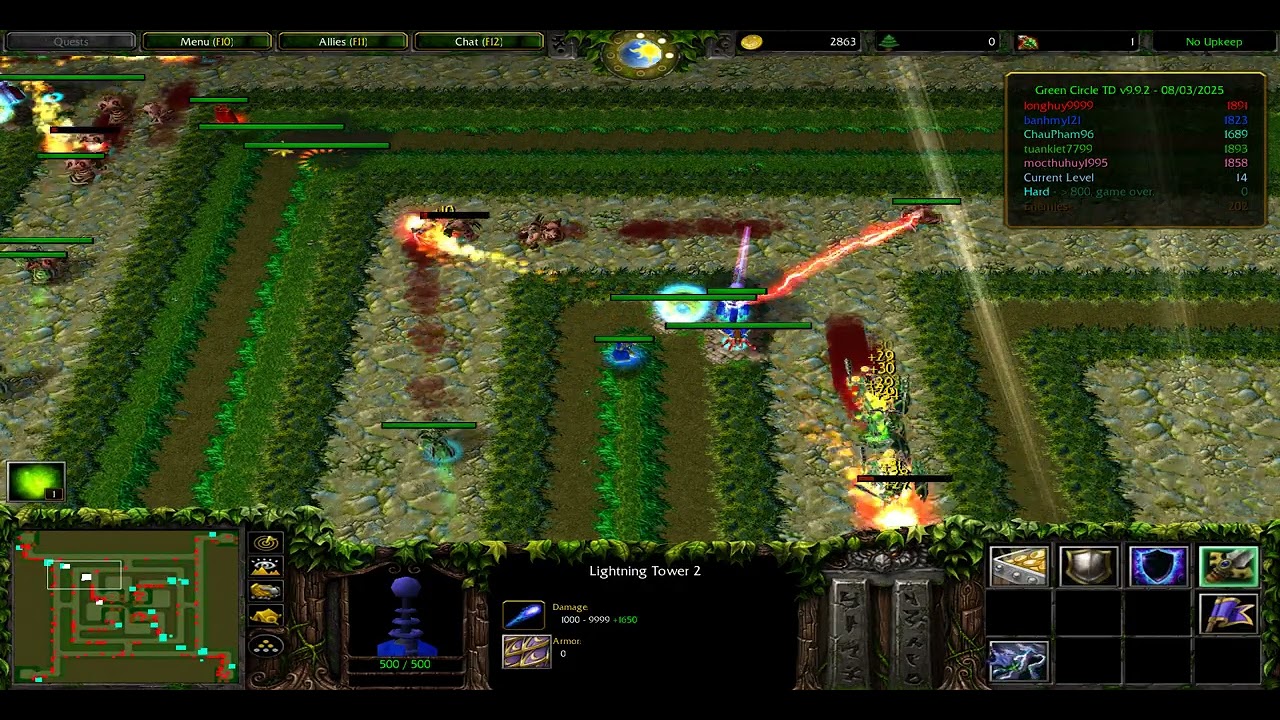 WARCRAFT III - GREEN CIRCLE TD v9.9.2 2025 | HARD