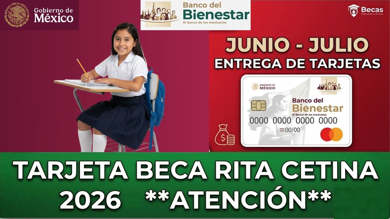 🚨 Ya hay fechas para la ENTREGA DE TARJETAS Beca Rita Cetina 💳 #educacionbasica #becasbienestar 🎒