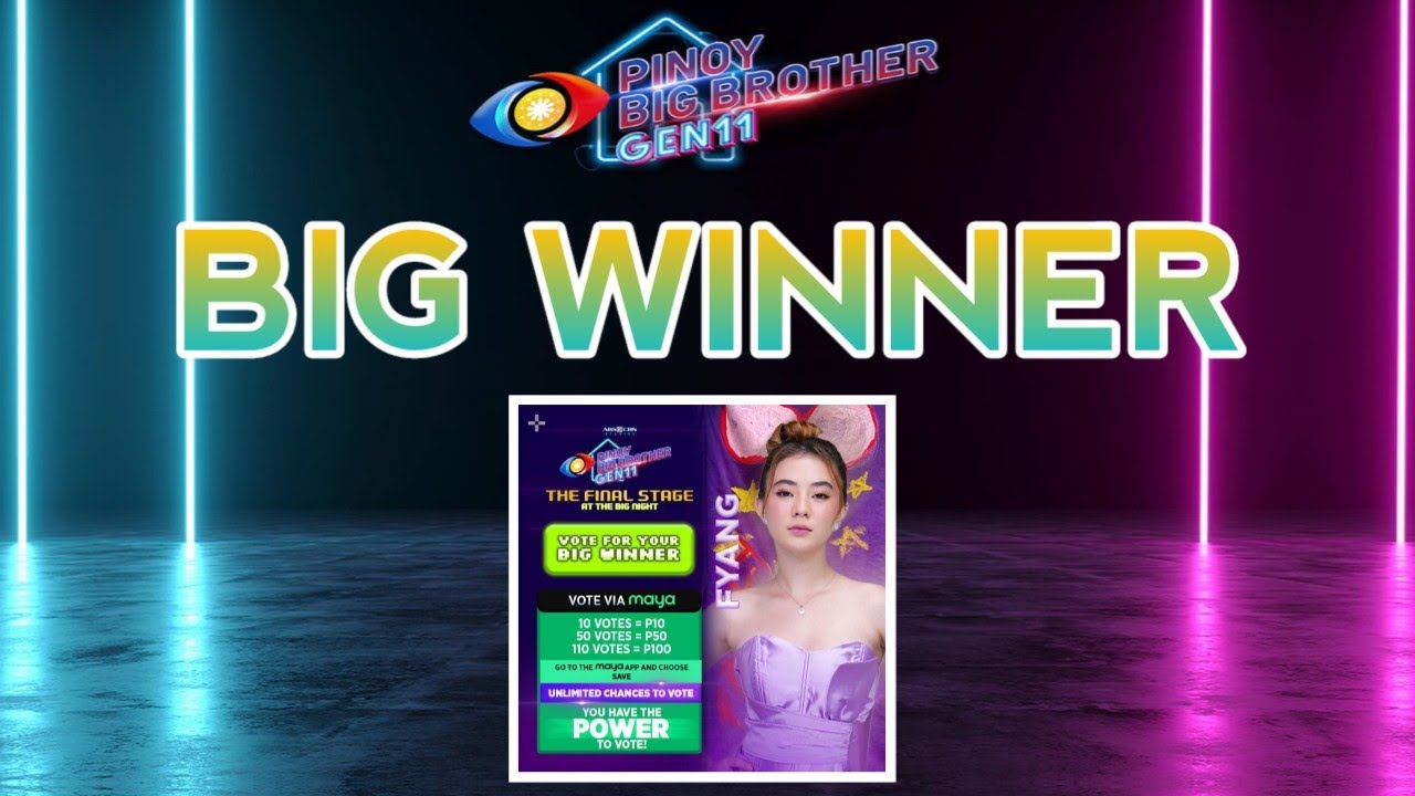 BIG NIGHT | PBB BIG WINNER | PBB Gen 11 Final Stage