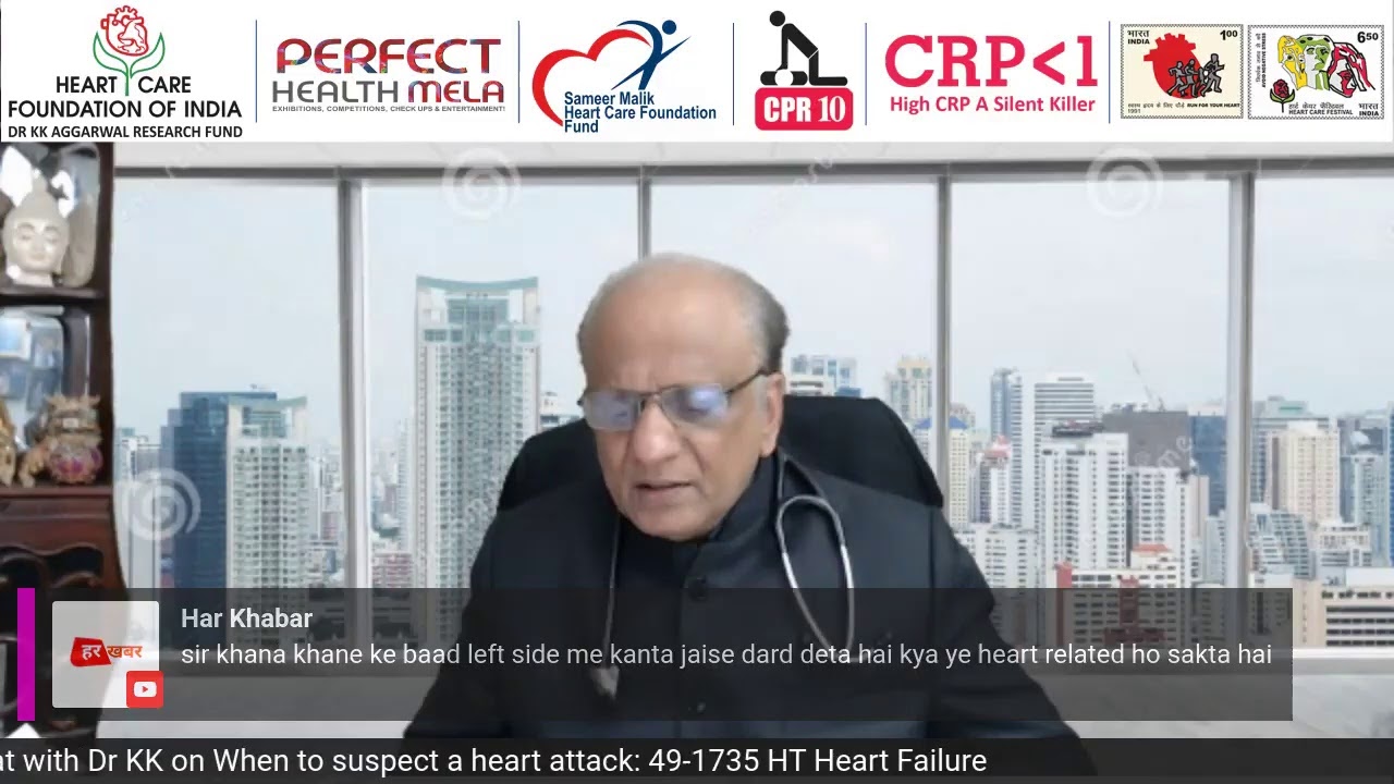 High BP and Heart failure: CRP Less Than 1 : Chat with Dr KK 49-1735