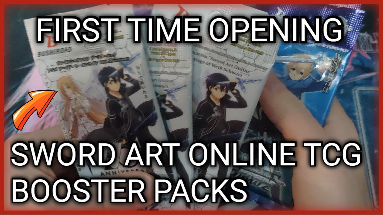 My first time opening Sword Art Online Booster Packs!