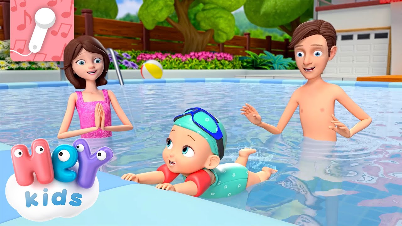 Aprenda a nadar como um peixinho! 🏊‍♂️ | Canção educativa para crianças | HeyKids em Português