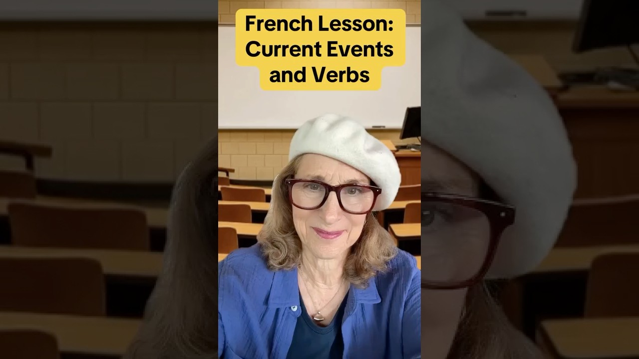 French Lesson on Current Events and Verbs #news #comedian #fran&ccedil;ais #frenchforbeginner