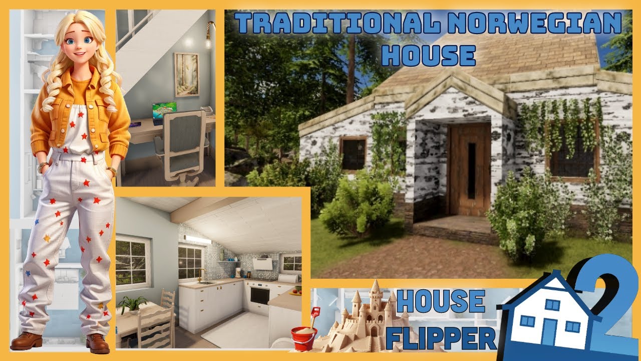Traditional Norwegian house, Realtime, Sandbox Build Flip