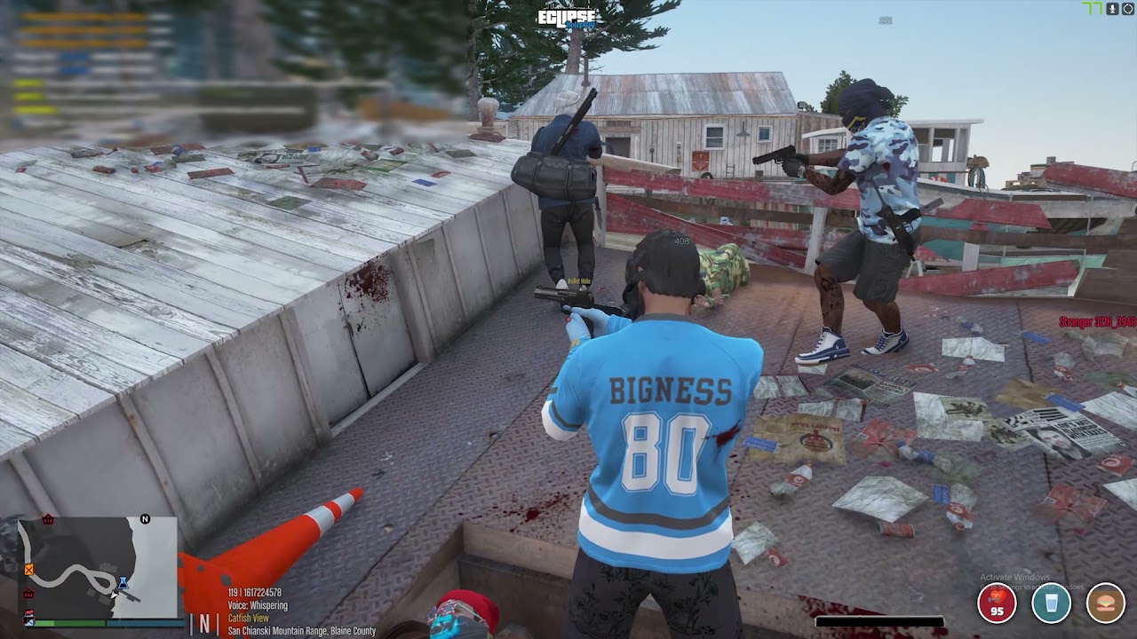 Eclipse RP 67 and Goblins fight Irish and rooks at a Drug Lab GTA 5 roleplay