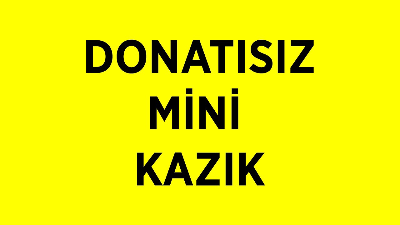 Donatısız Mini Kazık