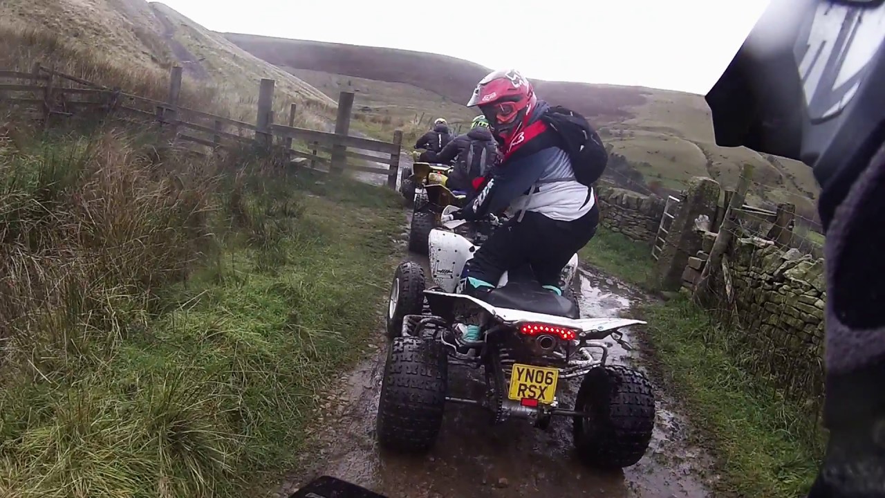 Green Laning Derbyshire Peak District Suzuki LTR 450 LTZ 400 Off Roading
