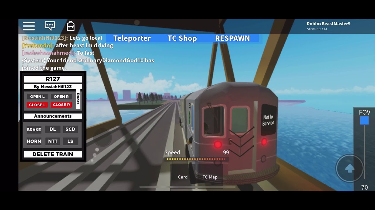 Driving an R127/R134 in Roblox!