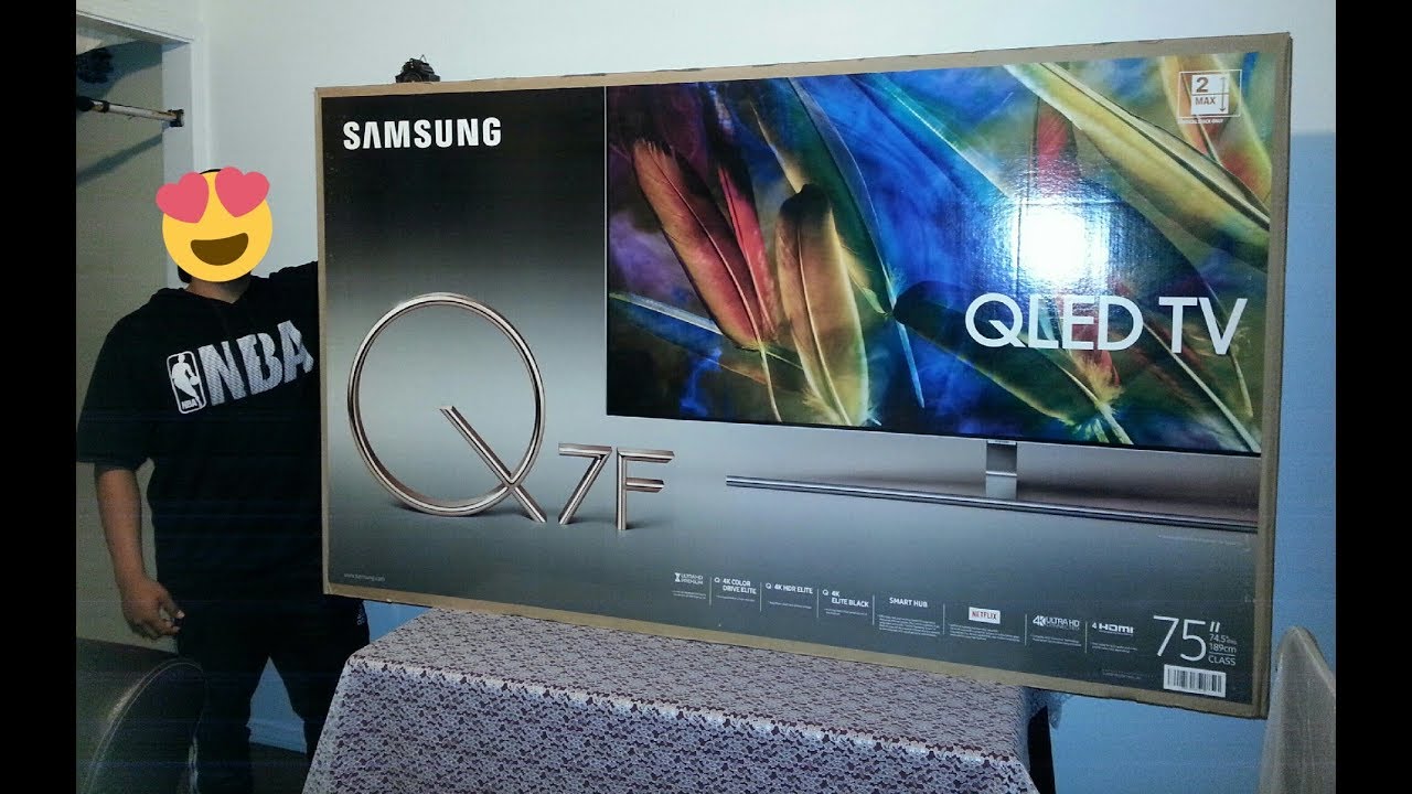 Samsung 75-inch QLED Q7F (unboxing)