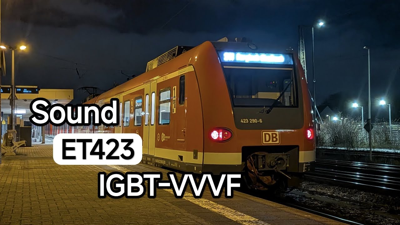[Sound] ET 423 IGBT-Inverter | ADtranz/Alstom | DB Regio AG NRW Köln 