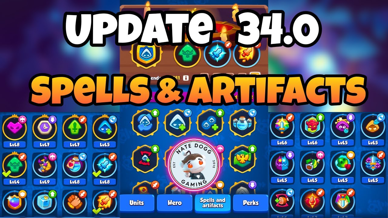 ОБНОВЛЕНИЕ 34.0 - Обзор заклинаний и артефактов в режиме Rush Royale