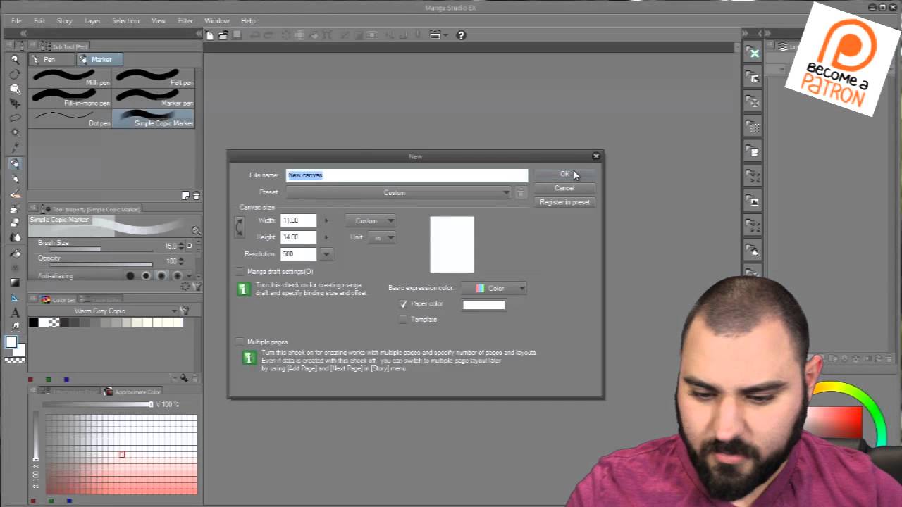 Importing Brushes and Swatches into Manga Studio EX 5