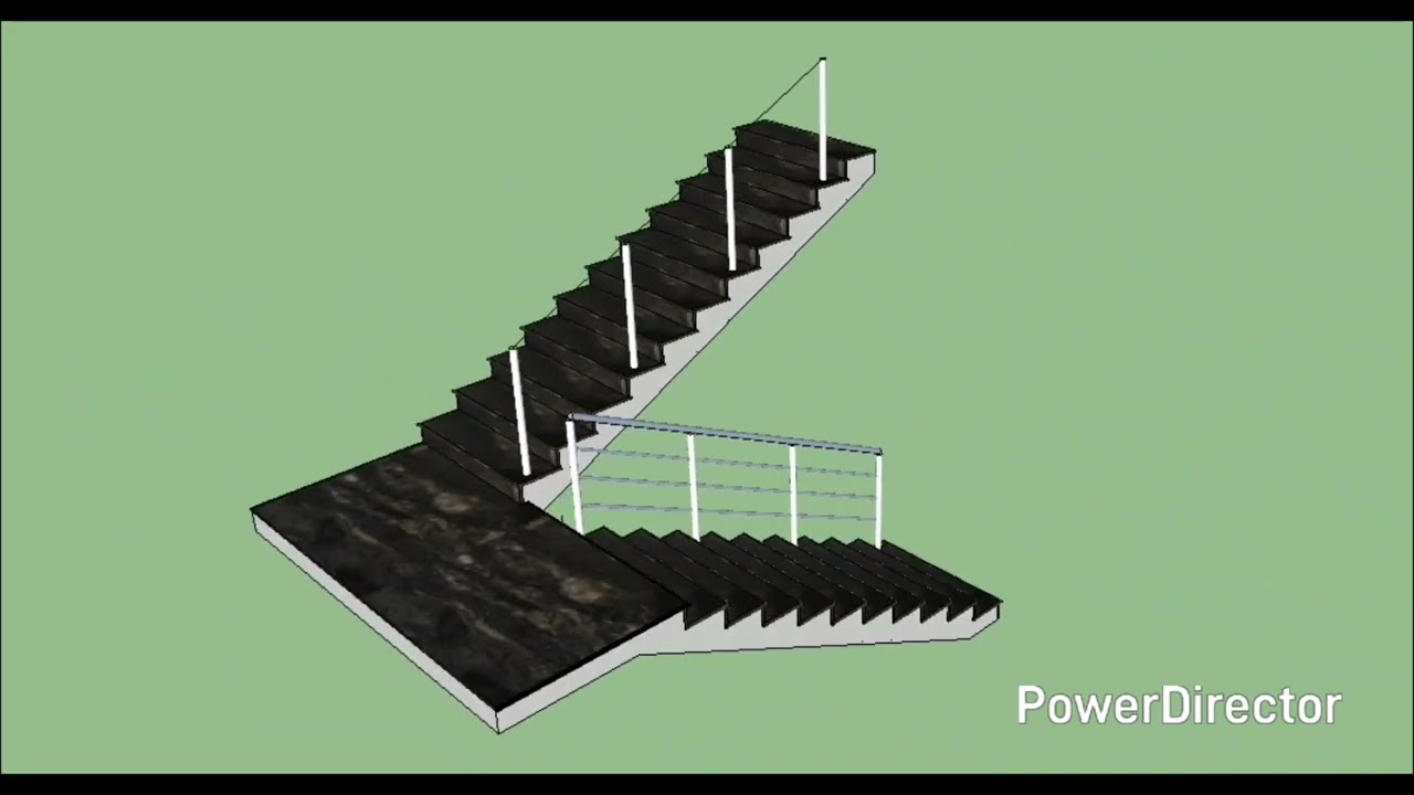 Let's learn 3d | Staircase Railing 3d modeling 
